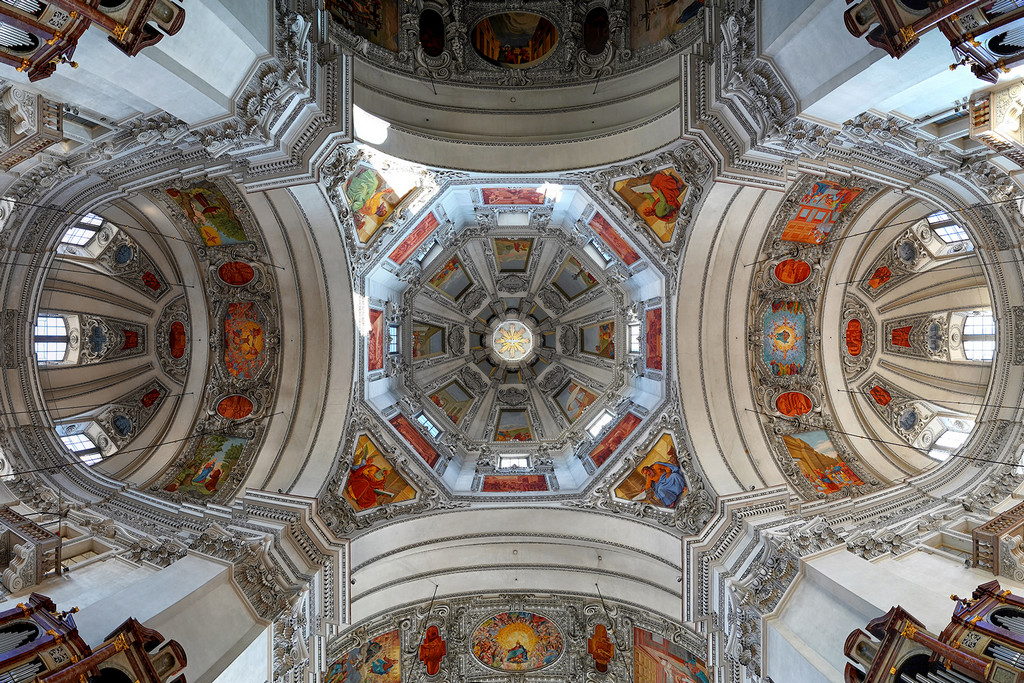Salzburger Dom - Decken-Panormama