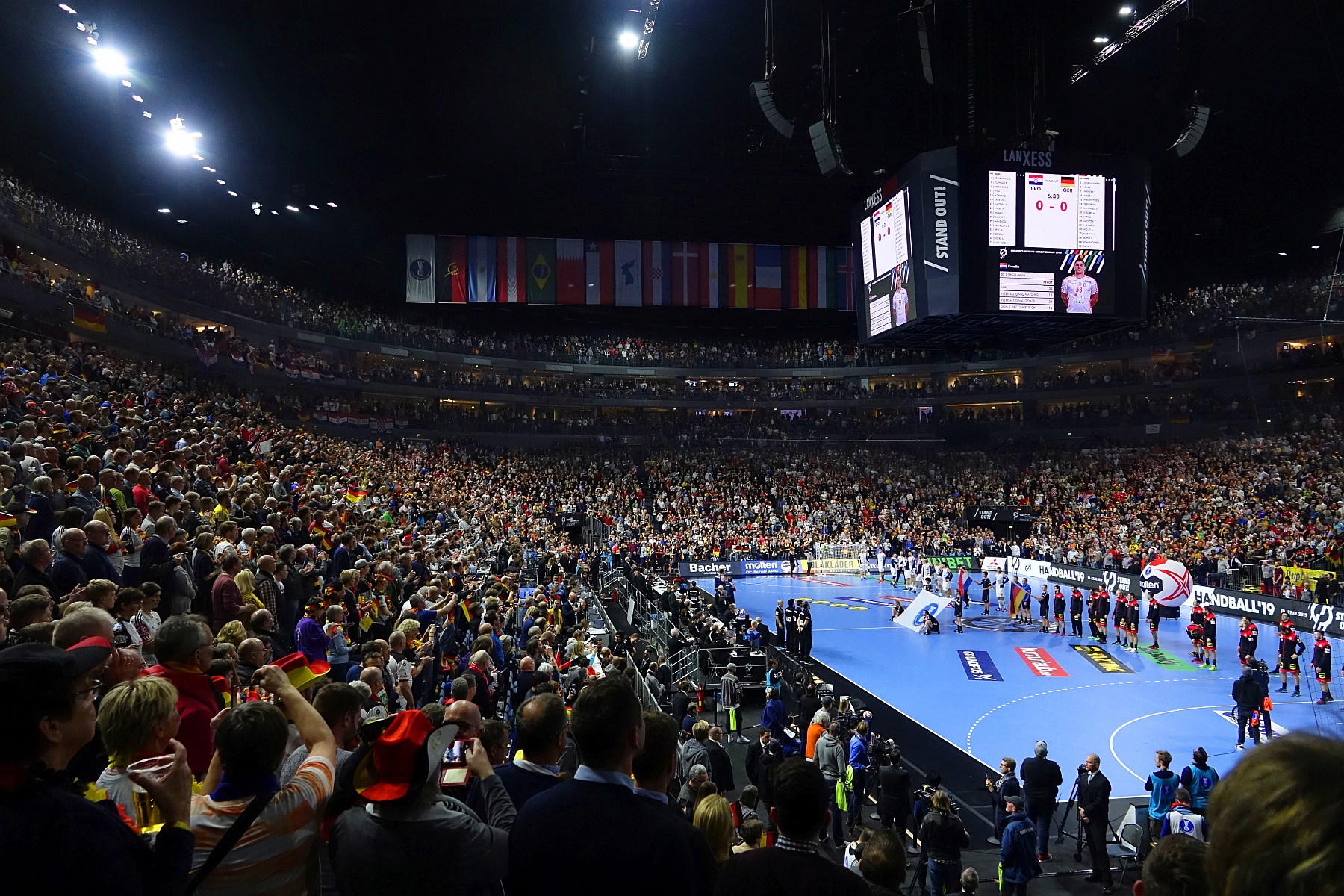 Handball WM Deutschland-Kroatien: Lanxess Arena