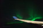 Polarlicht aus dem Flugzeug
