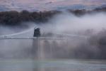 nochmal Menai Bridge im Nebel