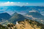 Blick vom Chamechaude auf Grenoble und das Vercors