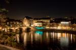 Basel, Blick vom Rheinsprung auf die Mittlere Brücke