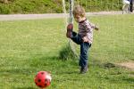Enkel beim Fussballspiel