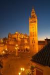 Sevilla - Kathedrale  - Draufsicht am Abend