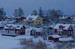 Schwedisches Dorf im Winter II