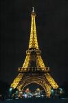 Paris - Eiffel-Turm, im Hintegrund das Palais de Chaillot