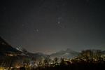 Winterlicher Nachthimmel über Berchtesgaden - neu