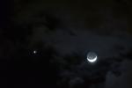 Mond und Venus 25.2.2012