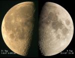 ab- und zunehmender Mond